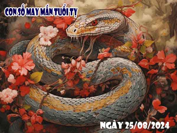 Thống kê con số may mắn tuổi Tỵ ngày 25/8/2024 chủ nhật hôm nay