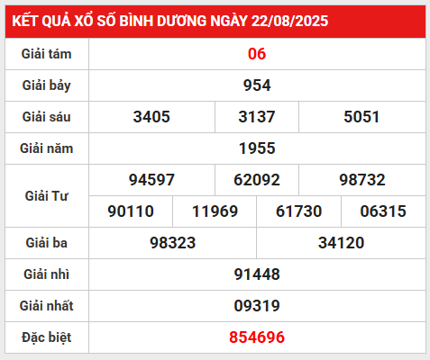 Thống kê nhanh KQ XSBD ngày 29/8/2025 hôm nay