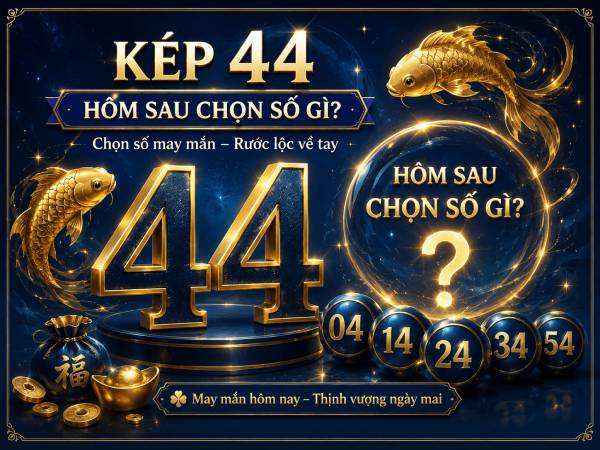 Lô kép 44 hôm sau chọn số gì, cách mở rộng cầu từ kép 44